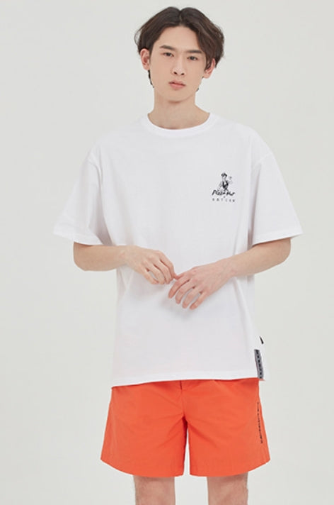 ロマンティッククラウン(ROMANTIC CROWN) [PIZZAHUT X RMTCRW]PIZZA POSTER TEE_WHITE