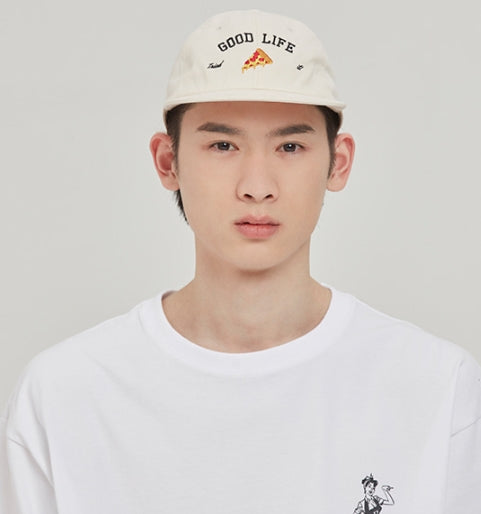 ROMANTIC CROWN(ロマンティック クラウン) [PIZZAHUT X RMTCRW]GOOD LIFE BALL CAP_OATMAEL