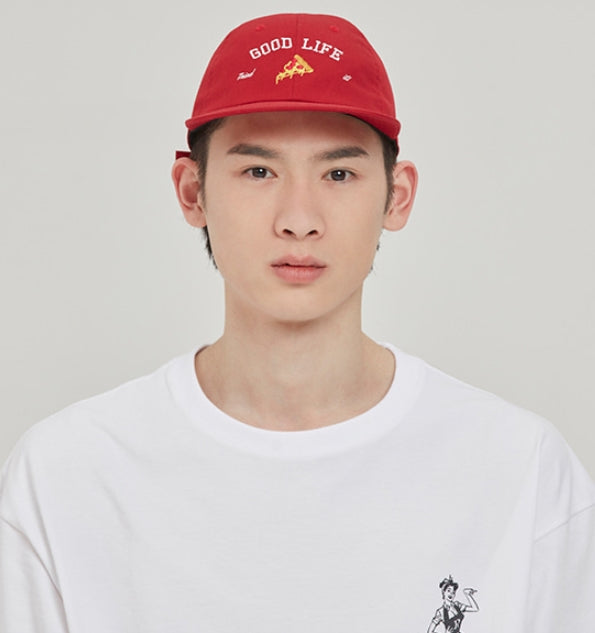 ROMANTIC CROWN(ロマンティック クラウン) [PIZZAHUT X RMTCRW]GOOD LIFE BALL CAP_BURGUNDY