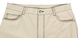 ロマンティッククラウン(ROMANTIC CROWN) SQUARE PATTERN COTTON PANTS_OATMEAL
