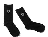 マスノウン(MASSNOUN) SMILE LOGO SOCKS MSZAS001-BK