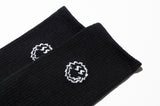 マスノウン(MASSNOUN) SMILE LOGO SOCKS MSZAS001-BK