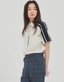 ロマンティッククラウン(ROMANTIC CROWN) SHOULDER LINE HALF SHIRT_OATMEAL
