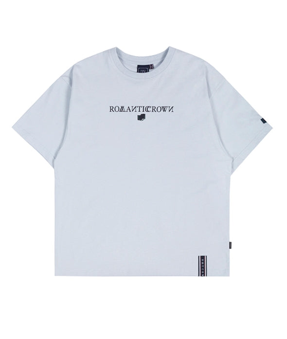 ロマンティッククラウン(ROMANTIC CROWN) RMTCRW LOGO TEE_SKY BLUE