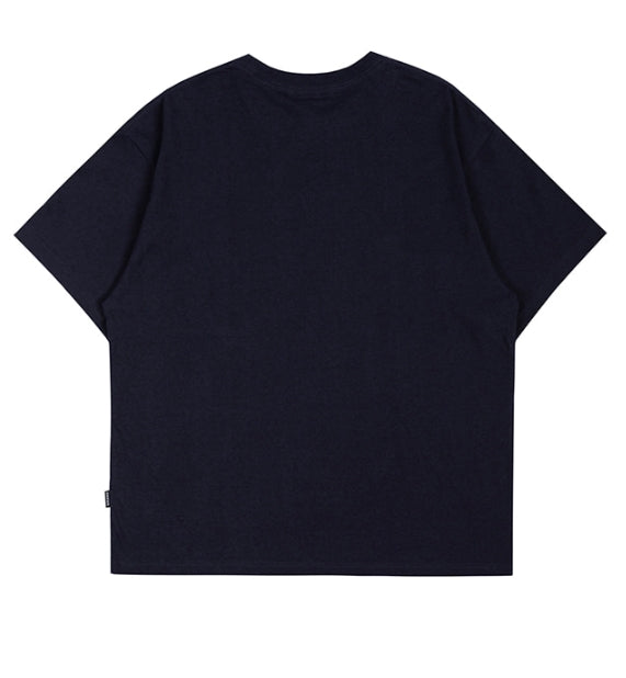 ロマンティッククラウン(ROMANTIC CROWN) RMTCRW LOGO TEE_NAVY