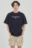 ロマンティッククラウン(ROMANTIC CROWN) RMTCRW LOGO TEE_NAVY