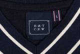 ロマンティッククラウン(ROMANTIC CROWN) PERFECT GAME V NECK JERSEY_NAVY