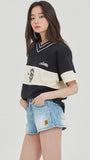 ロマンティッククラウン(ROMANTIC CROWN) PERFECT GAME V NECK JERSEY_NAVY