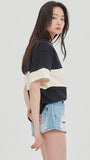 ロマンティッククラウン(ROMANTIC CROWN) PERFECT GAME V NECK JERSEY_NAVY
