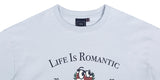 ロマンティッククラウン(ROMANTIC CROWN)  LIFE IS ROMANTIC TEE_SKY BLUE
