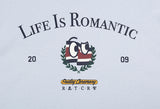 ロマンティッククラウン(ROMANTIC CROWN)  LIFE IS ROMANTIC TEE_SKY BLUE