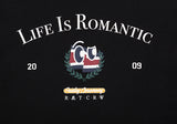 ロマンティッククラウン(ROMANTIC CROWN)  LIFE IS ROMANTIC TEE_BLACK