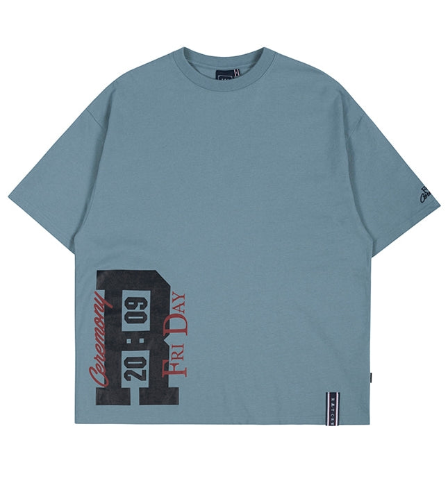 ロマンティッククラウン(ROMANTIC CROWN)  2009 SCORE BOARD TEE_LIGHT BLUE