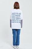 アクメドラビ(acme' de la vie) ADLV STRIPE LAYERED LONG SLEEVE T-SHIRT WHITE