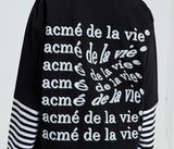 アクメドラビ(acme' de la vie) ADLV STRIPE LAYERED LONG SLEEVE T-SHIRT BLACK