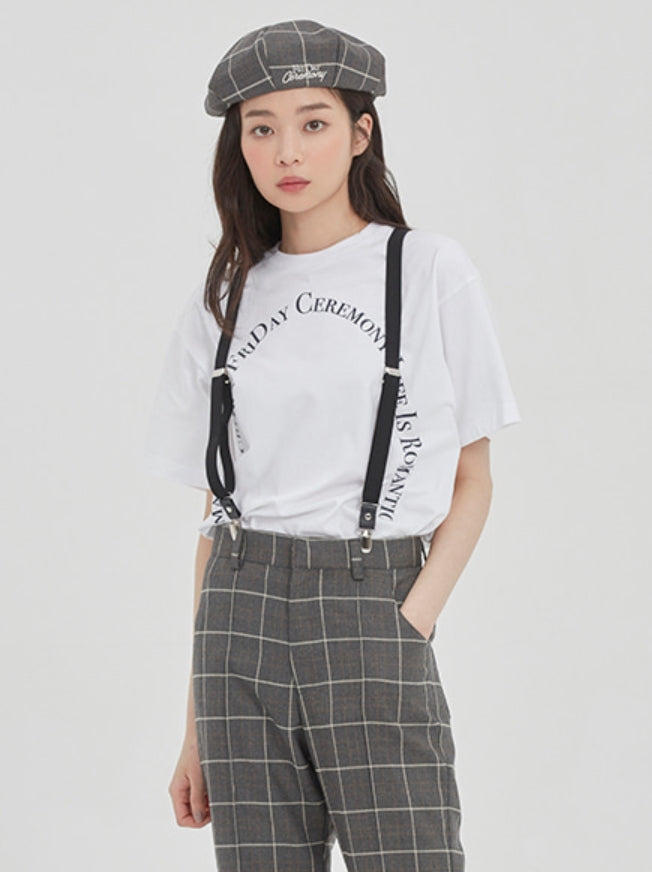 ロマンティッククラウン(ROMANTIC CROWN) ARCH LOGO TEE_WHITE