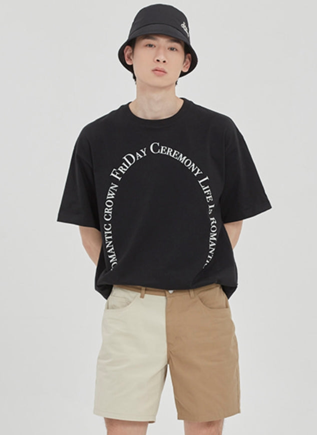 ロマンティッククラウン(ROMANTIC CROWN) ARCH LOGO TEE_BLACK