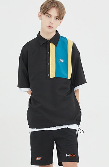 ベドインベド(BADINBAD)  BACK POCKET POLO JERSEY_BLACK