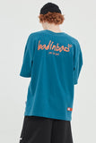 ベドインベド(BADINBAD) HAND DRAWING GRAPHIC TEE_BLUE GREEN