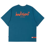 ベドインベド(BADINBAD) HAND DRAWING GRAPHIC TEE_BLUE GREEN