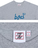 ベドインベド(BADINBAD) HAND DRAWING GRAPHIC TEE_BLUE GREY