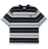 ベドインベド(BADINBAD)  BAD IN STRIPED TEE_BLACK