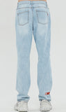 ベドインベド(BADINBAD) WELTING PANTS_SKY BLUE