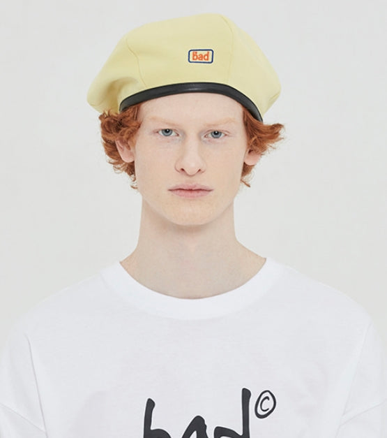 ベドインベド(BADINBAD) GOOD STUDENT BERET_LIME YELLOW