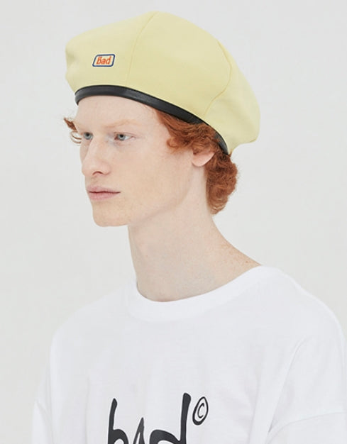 ベドインベド(BADINBAD) GOOD STUDENT BERET_LIME YELLOW