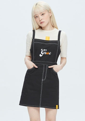 ロマンティッククラウン(ROMANTIC CROWN)   GNAC OVERALL COTTON DRESS_BLACK