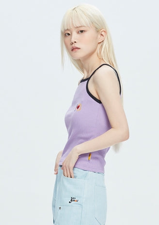 ロマンティッククラウン(ROMANTIC CROWN)  UNLOCK YOUR MIND KNIT TOP_PURPLE