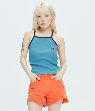 ロマンティッククラウン(ROMANTIC CROWN)  UNLOCK YOUR MIND KNIT TOP_LIGHT BLUE