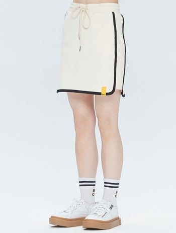 ロマンティッククラウン(ROMANTIC CROWN)   GNAC BINDING SKIRT_OATMEAL