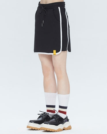 ロマンティッククラウン(ROMANTIC CROWN)   GNAC BINDING SKIRT_BLACK