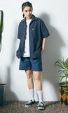 セイントペイン(SAINTPAIN) SP LINEN BASIC SHORT PANTS-NAVY