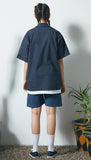 セイントペイン(SAINTPAIN) SP LINEN BASIC SHORT PANTS-NAVY