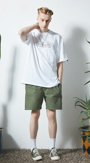 セイントペイン(SAINTPAIN) SP FATIGUE SHORT PANTS-KHAKI