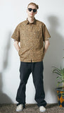 セイントペイン(SAINTPAIN) SP LEOPARD SHIRTS-BROWN