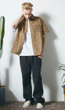 セイントペイン(SAINTPAIN) SP LEOPARD SHIRTS-BROWN