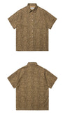 セイントペイン(SAINTPAIN) SP LEOPARD SHIRTS-BROWN