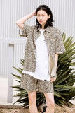 セイントペイン(SAINTPAIN) SP LEOPARD SHIRTS-IVORY