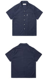 セイントペイン(SAINTPAIN) SP LINEN OPEN COLLAR SHIRTS-NAVY