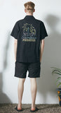 セイントペイン(SAINTPAIN) SP NEON PALM TREE SHIRTS-BLACK