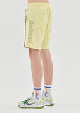 ベドインベド(BADINBAD) TRACK HALF SHORTS_LIME YELLOW