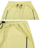 ベドインベド(BADINBAD) TRACK HALF SHORTS_LIME YELLOW