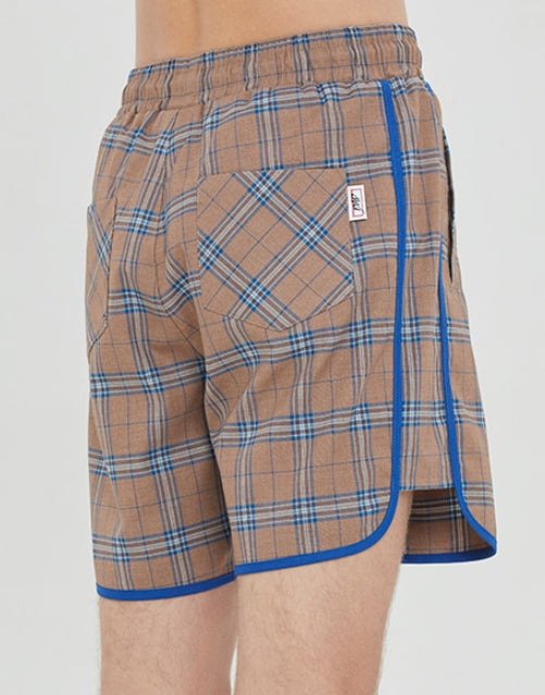 ベドインベド(BADINBAD) BINDING CHECK SHORT_BEIGE