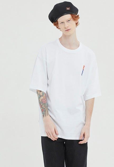 ベドインベド(BADINBAD) HASH TAG TEE_WHITE