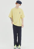 ベドインベド(BADINBAD) HASH TAG TEE_LIME YELLOW