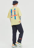 ベドインベド(BADINBAD) HASH TAG TEE_LIME YELLOW