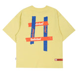 ベドインベド(BADINBAD) HASH TAG TEE_LIME YELLOW